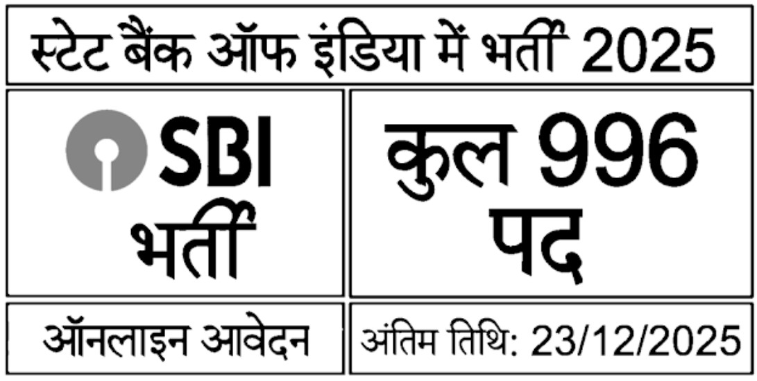 SBI SO Recruitment 2025