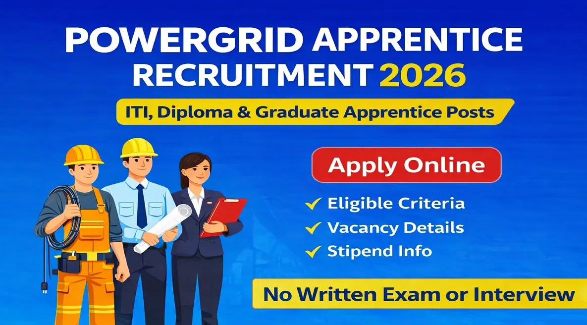 POWERGRID Apprentice Recruitment 2026 Apply Online