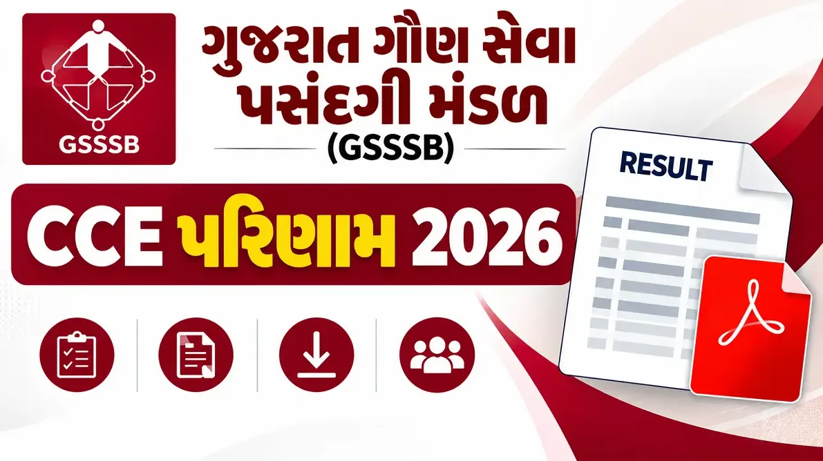 GSSSB CCE Result 2026 Group A and Group B merit list PDF
